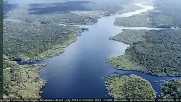 Штат Амазонас в Бразилии переживает одну из самых сильных засух в своей истории