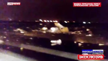 Первое видео с места катастрофы «боинга» в Ростове-на-Дону