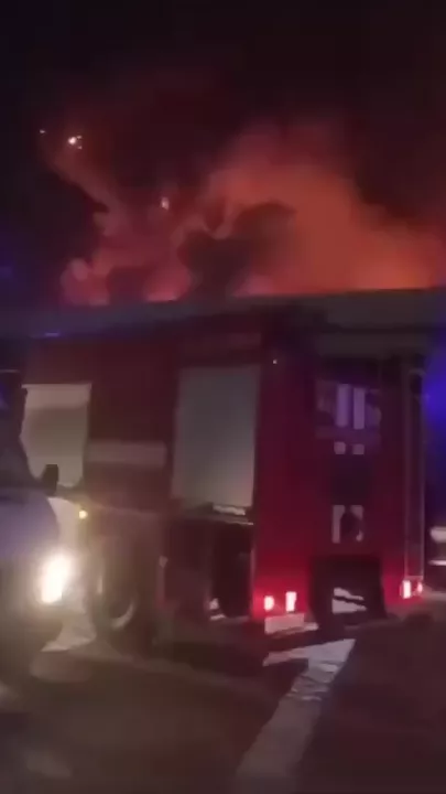 Сильный пожар в Санкт-Петербурге -2