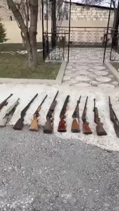 В Шуше обнаружено большое количество оружия