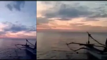 В Индонезии засняли НЛО, скрывающийся в океане