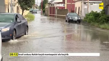В Баку затопило дома после сильных дождей