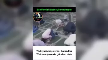 Ölkə mediası bu görüntü ilə ÇALXALANDI: gənc açıq-saçıq geyimdə məsciddə...