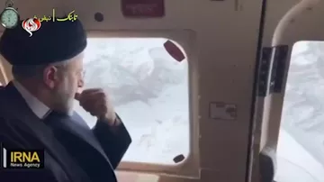 İran prezidentinin qəza anından əvvəl helikopterdən SON GÖRÜNTÜLƏRİ