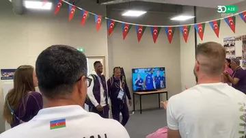 XXXIII Yay Olimpiya Oyunlarına qələbə ilə başlayan boksçumuz Alfonso Dominqes Paris-2024 Olimpiya Kəndində alqışlarla qarşılanıb