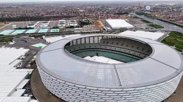 Prezident İlham Əliyev Olimpiya Stadionunun ərazisində COP29-a hazırlıqla bağlı görülən işlərlə tanış olub 17.10.2024