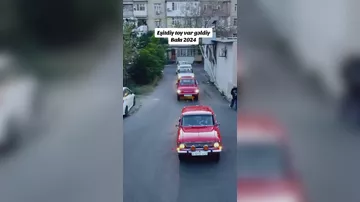 Bakıda maraqlı toy karvanı