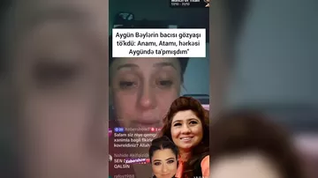 Aygün Bəylərin bacısı göz yaşı tökdü