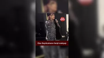 Elza makiyajı ilə diqqət çəkdi