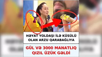 Barışmaq üçün əri efirə 3 minlik üzük göndərdi 1