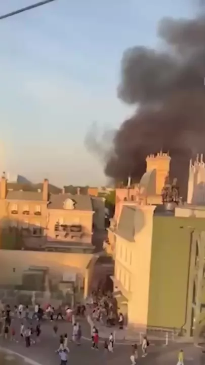 В Диснейлэнде вспыхнул пожар