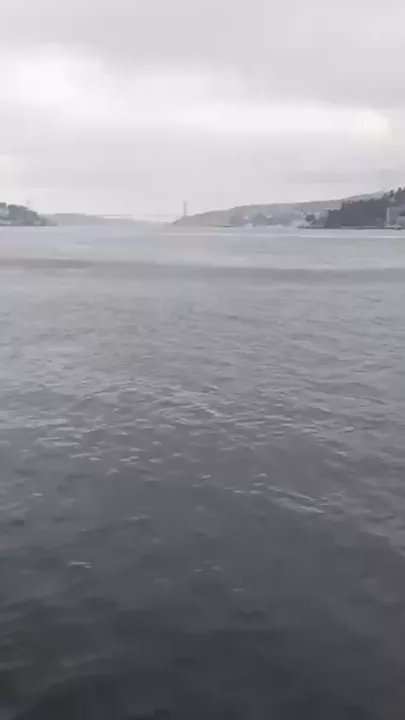 Мраморное море во время землетрясения в Стамбуле