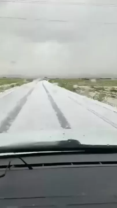 Сильный град выпал в Алжире-2