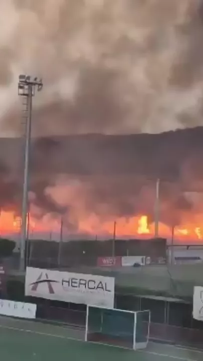 Лесные пожары добрались до пригородов Барселоны