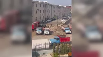 Пожар в одном из районов Баку