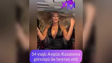 54 yaşlı Aygün "göz qamaşdırdı"