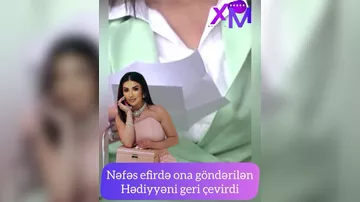 Azərbaycanlı müğənniyə efirdə 29 min manatlıq hədiyyə gəldi