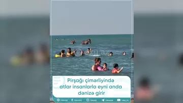 Pirşağı çimərliyində təhlükəli anlar - istirahətə gələnlər qorxuya düşdü