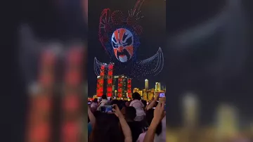 Интересное шоу с тысячами дронов Китае-2