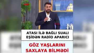 Azərbaycanlı aparıcının efirdə göz yaşları "sel oldu"
