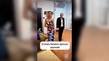 Azərbaycanlı müğənni kişi fanatını öpməyə qoymadı