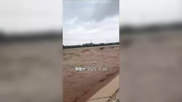 Рекордные ливни обрушились на самый засушливый регион Китая-2