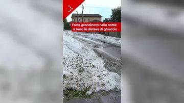 Обстановка в североитальянской провинции Брешиа после масштабного града