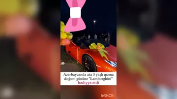 Azərbaycanda ata 5 yaşlı qızına “Lamborghini” ALDI