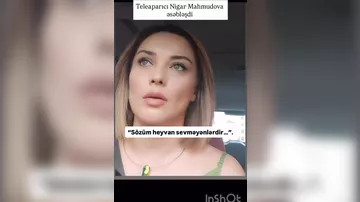 Xəzərin "xəbər siması" əsəbiləşib özündən çıxdı: "Allah səni ac qoysun, ürəyinə görə versin"