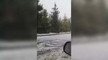 Польшу поглотили сугробы града - 2