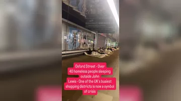 Ночная обстановка на улице Лондона