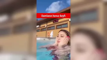 Damlanın hovuzdan VİDEOsu yayıldı