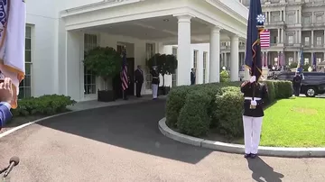 Prezident İlham Əliyev Ağ Evə gəldi