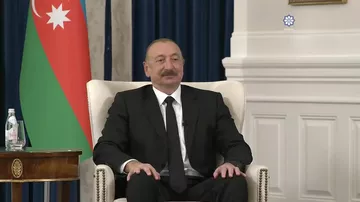 Prezident İlham Əliyev Vaşinqtonda Azərbaycanın media nümayəndələrinə müsahibə verib