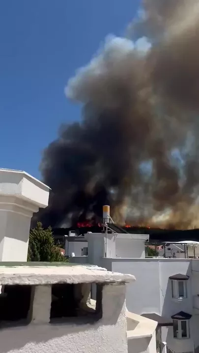 В Чанаккале продолжаются природные пожары