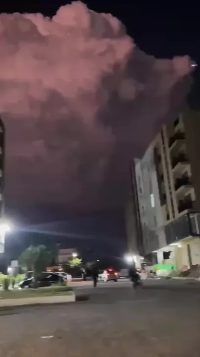 Гигантское грозовое облако накрыло Исламабад