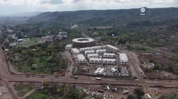 Prezident İlham Əliyev Zəngilan şəhərində 104 mənzilli yaşayış kompleksində görülmüş işlərlə tanış olub