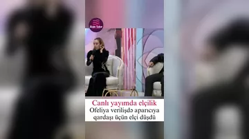 Canlı efirdə gözlənilməz AN: Müğənni aparıcıya elçi düşdü