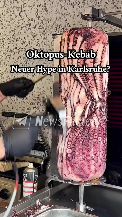 В Германии и Великобритании в моду вошла шаурма с щупальцами осьминога