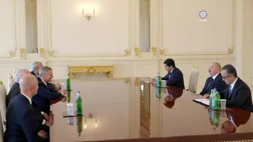 Prezident İlham Əliyev ABŞ-ın İsa Məsihin Sonuncu Gün Müqəddəsləri Kilsəsinin nümayəndə heyətini qəbul edib