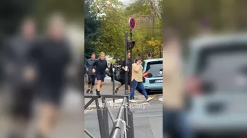 Саркози заметили на пробежке в Париже