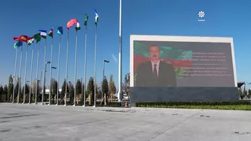 Azərbaycan Prezidenti İlham Əliyev Özbəkistana səfərə gəlib