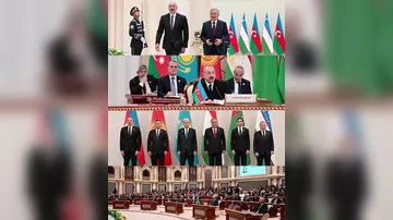 На страницах Президента Ильхама Алиева в соцсетях опубликованы кадры визита в Узбекистан