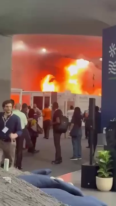 На СОР30 в Бразилии чуть не сгорел зал с делегациями 3