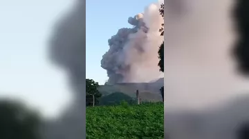 Активность вулкана в Никарагуа