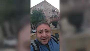 Необычные кадры "окна" в Баку