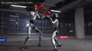 В Китае показали бой роботов