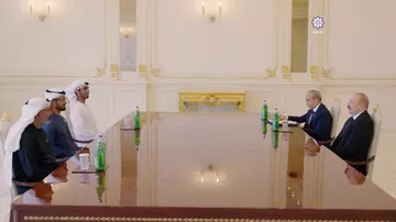 Prezident İlham Əliyev Birləşmiş Ərəb Əmirliklərinin bir sıra şirkətlərinin rəhbərlərini qəbul edib