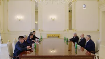 Prezident İlham Əliyev Qırğızıstan nümayəndə heyətini qəbul edib