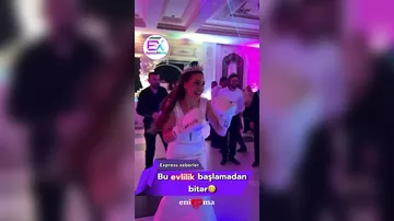 Bakıda gəlin toyu rinqə çevirdi